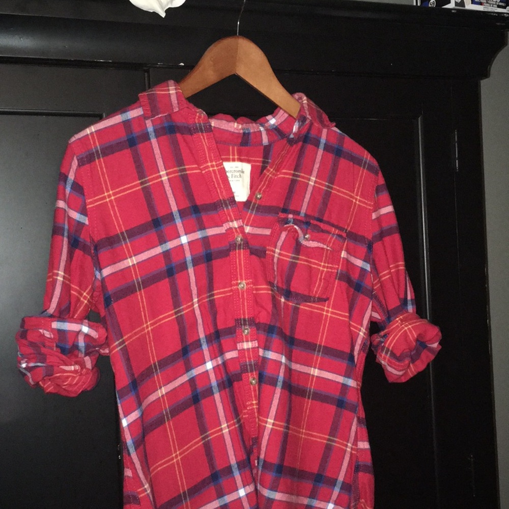 Abercrombie & Fitch plaid button up flannel